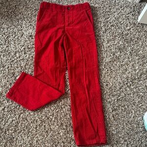 Janie and Jack Red Corduroy Pants